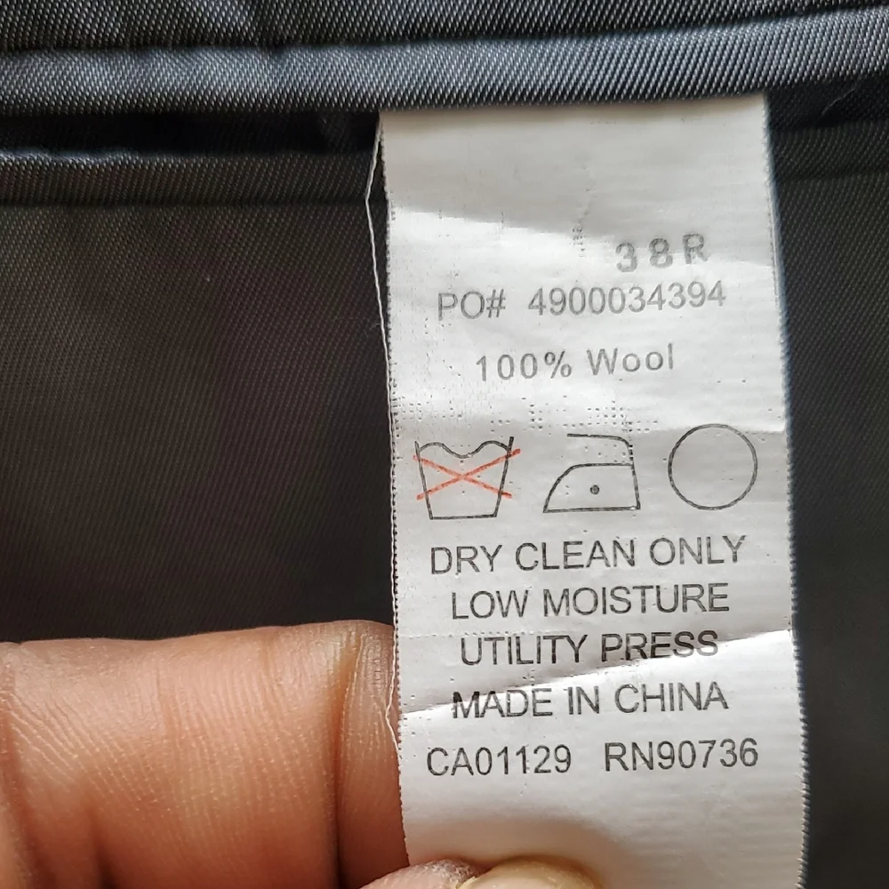 Calvin Klein Charcoal Black Grey 2 Piece Suit - Picture 13 of 17